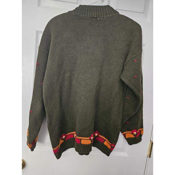 Vintage 80s Autograph Women's Sweater Fall Grandma Grandmacore Costume Size L - Picture 12 of 14